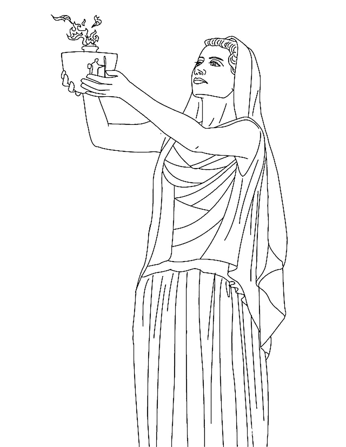 Раскраски Боги Древней Греции 6