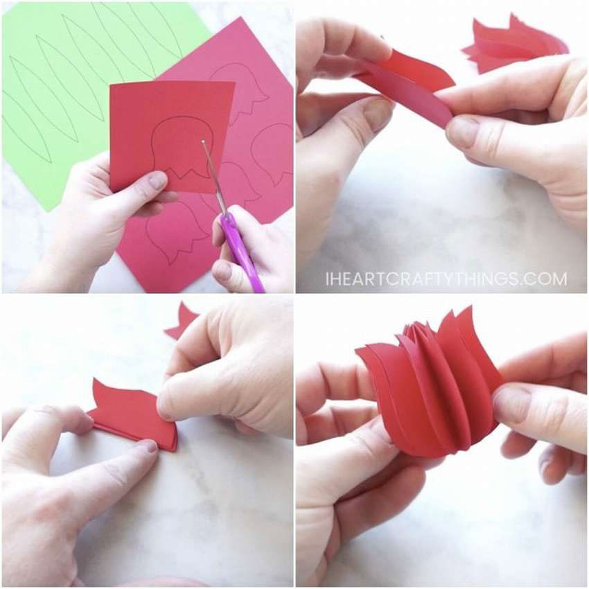 как сделать букет цветов из бумаги своими руками легко и быстро 9