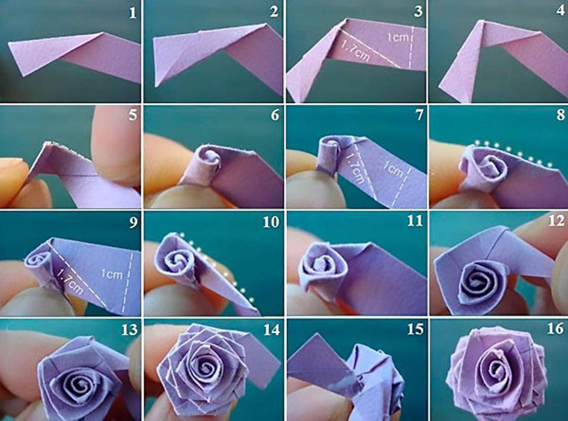 Как сделать розу из бумаги своими руками поэтапно