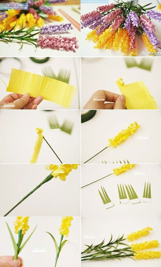 как сделать букет цветов из цветной бумаги и картона своими руками 7