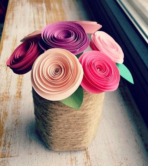 как сделать букет цветов из бумаги своими руками на день матери 6