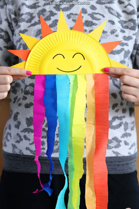 простая поделка радуга для детей из бумаги и картона 12