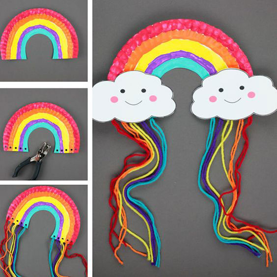 простая поделка радуга для детей в детском саду 3