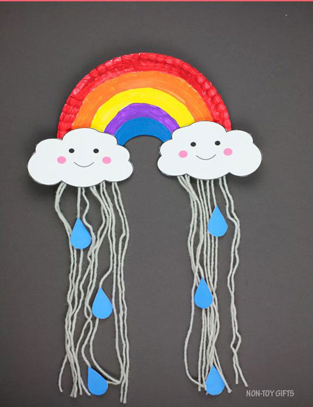 простая поделка радуга для детей в детском саду 4