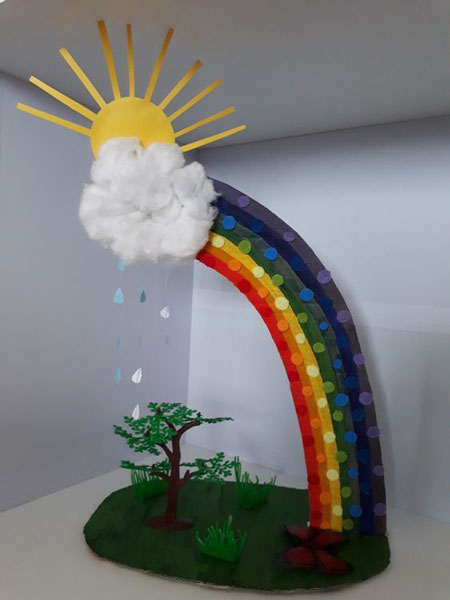 простая поделка радуга для детей в детском саду 9
