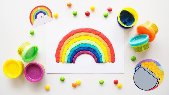 простая поделка радуга для детей из бумаги