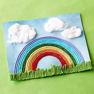 простая поделка радуга для детей из бумаги и картона 5