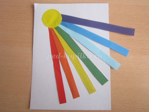 поделка радуга для детей в детском саду 21