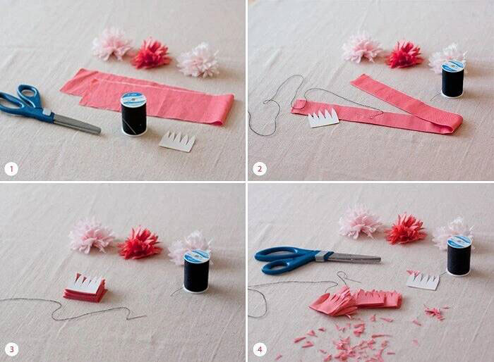 поделки цветы из ткани своими руками пошаговая инструкция для начинающих 3