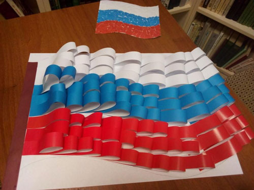 Поделки Флаг России 3