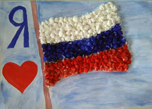 Поделки Флаг России 5