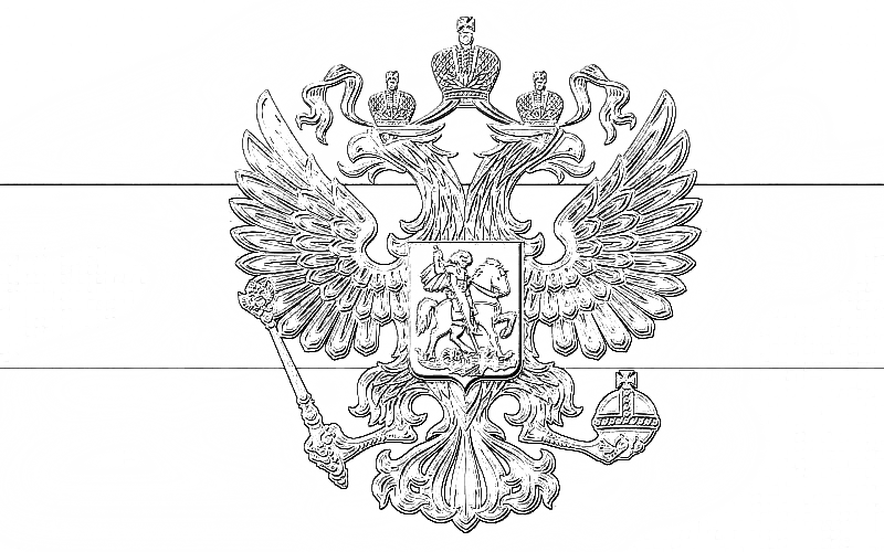 Раскраски Герб и флаг России 8