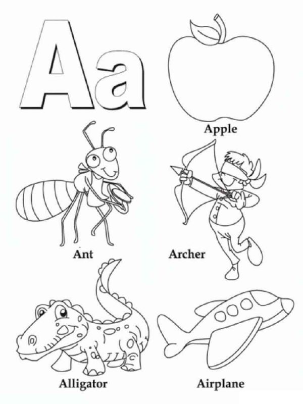 распечатать английский алфавит для детей по буквам формат а4 4