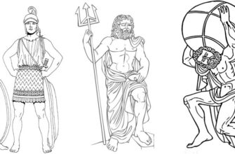 Раскраски «Боги Древней Греции» 11