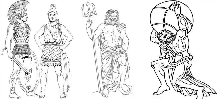 Раскраски «Боги Древней Греции» 11