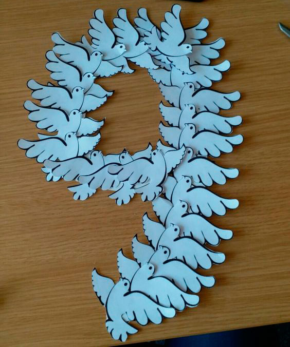 голуби из бумаги пошаговая инструкция