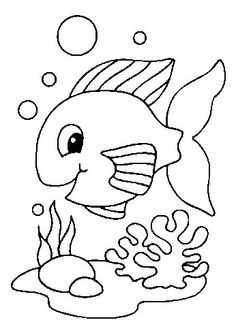 раскраска аквариумные рыбки для детей 5-6 лет 3