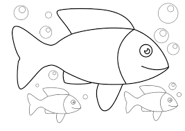 раскраска аквариумные рыбки 5