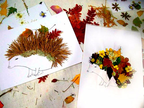 поделки для детей 6 лет из бумаги в саду на тему осень