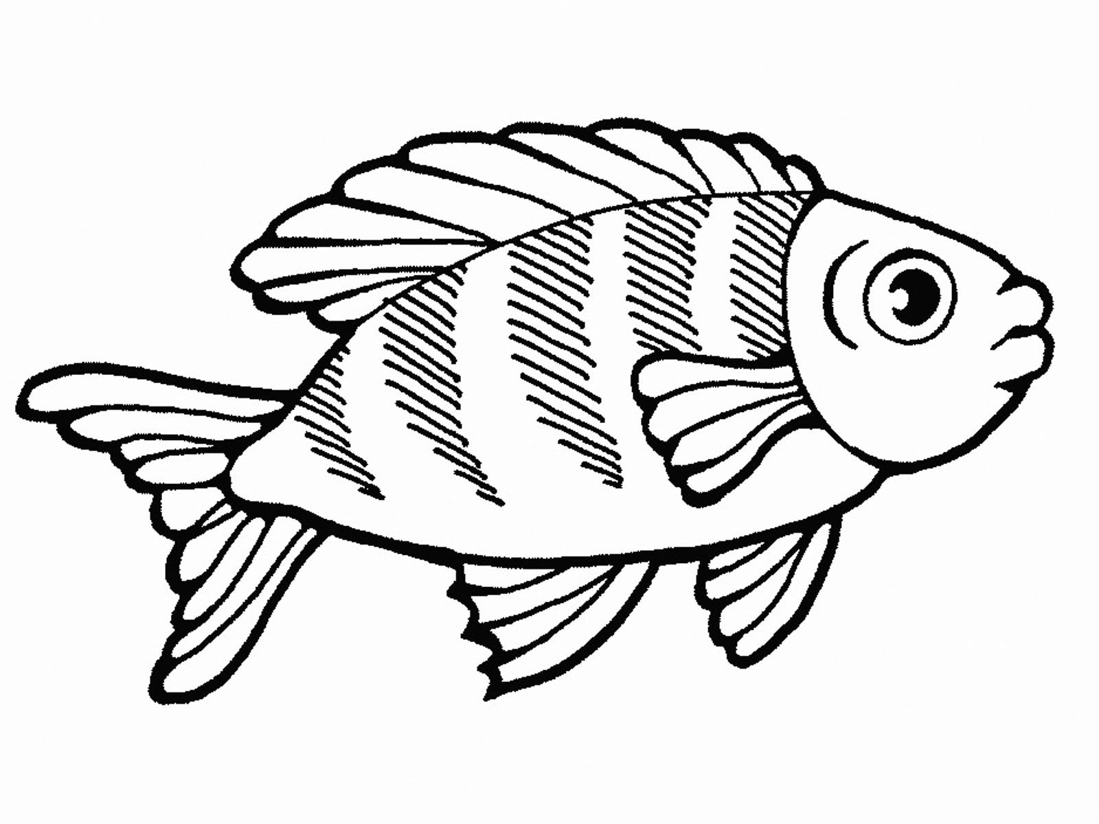 раскраска рыбки в аквариуме для детей 3-4 лет распечатать 7