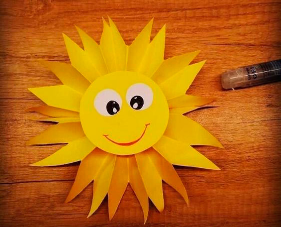 поделка солнышко своими руками для детского сада на масленицу 6