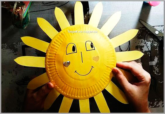 поделка солнышко своими руками для детского сада на масленицу 7