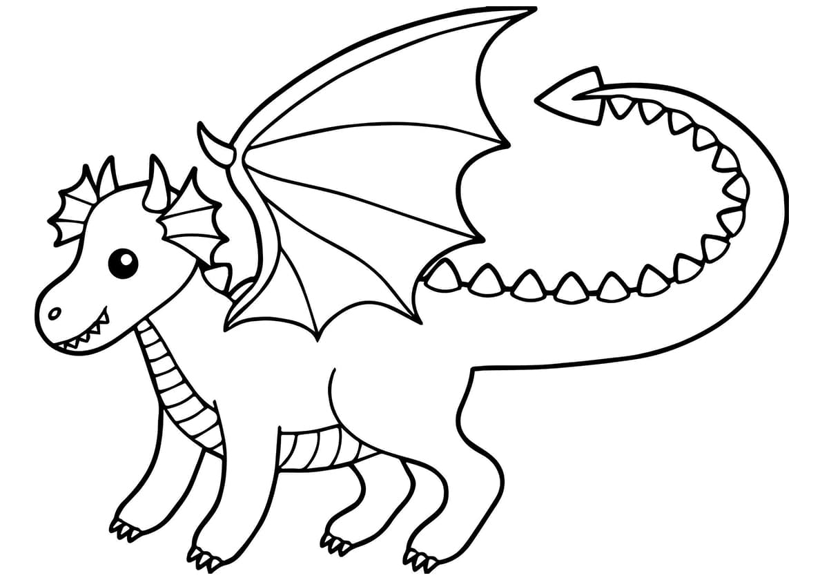 как приручить дракона раскраска для детей распечатать 8