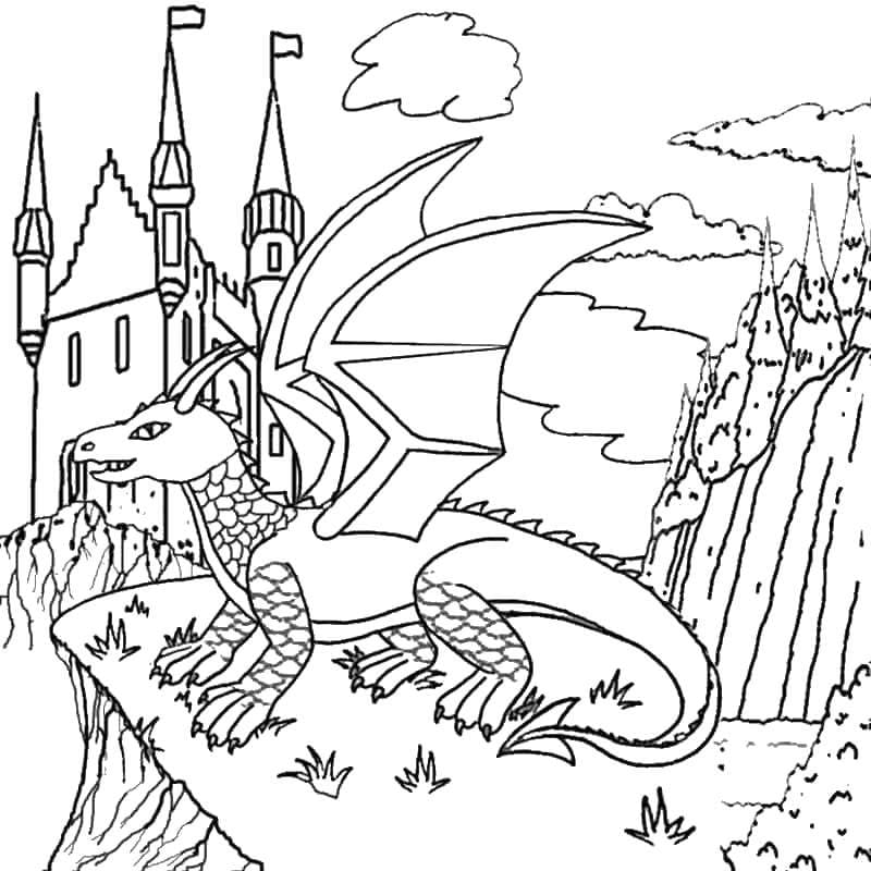 как приручить дракона раскраска для детей распечатать 6