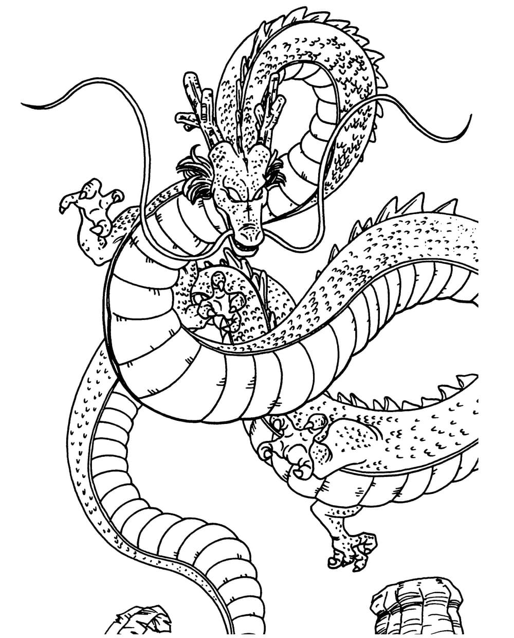 китайский дракон раскраска для детей распечатать бесплатно 8