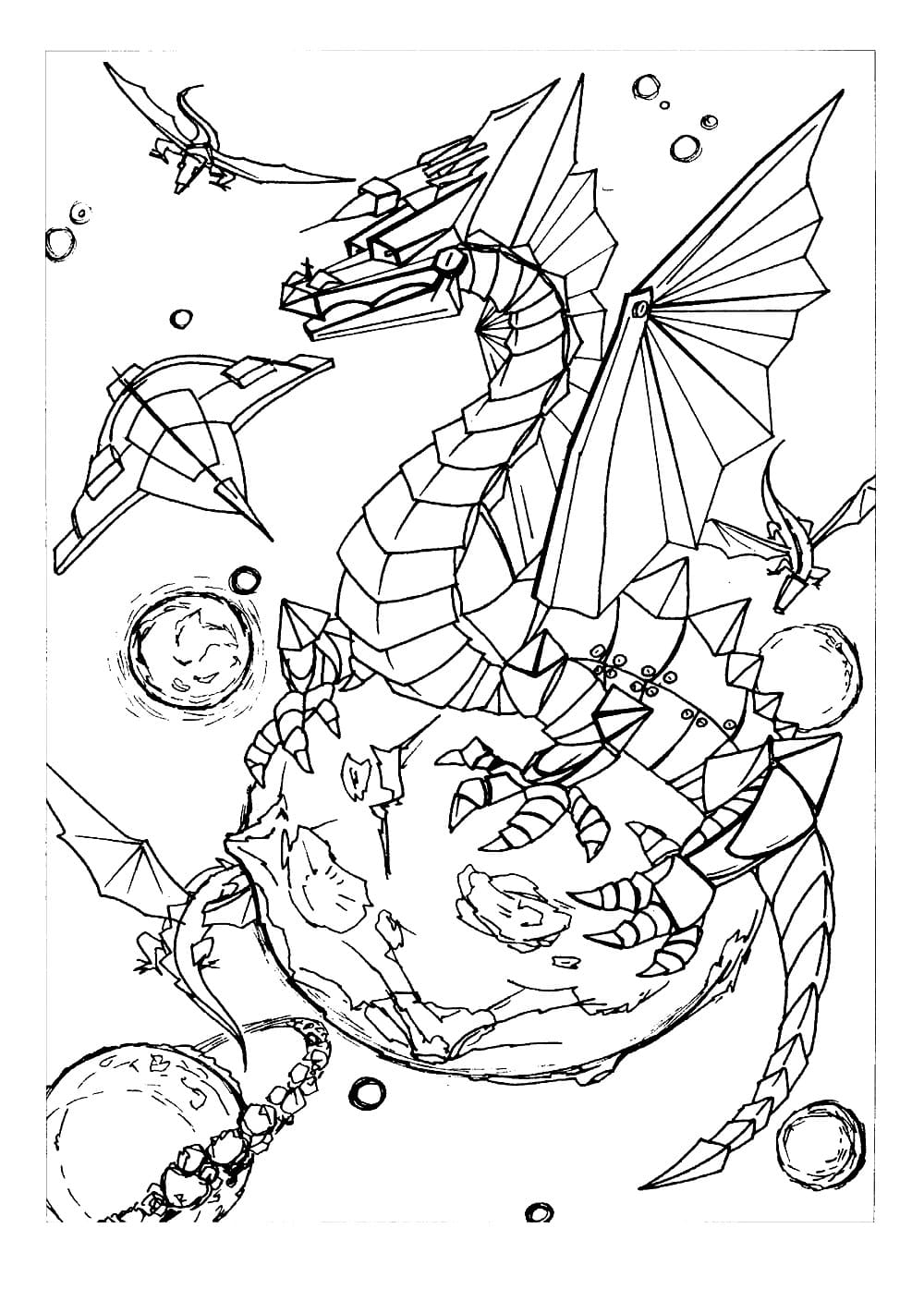 китайский дракон раскраска для детей распечатать бесплатно для мальчиков 4