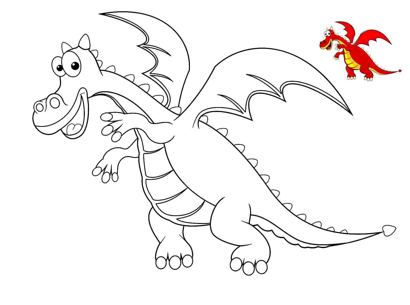 картинки раскраски дракона для детей распечатать бесплатно 8