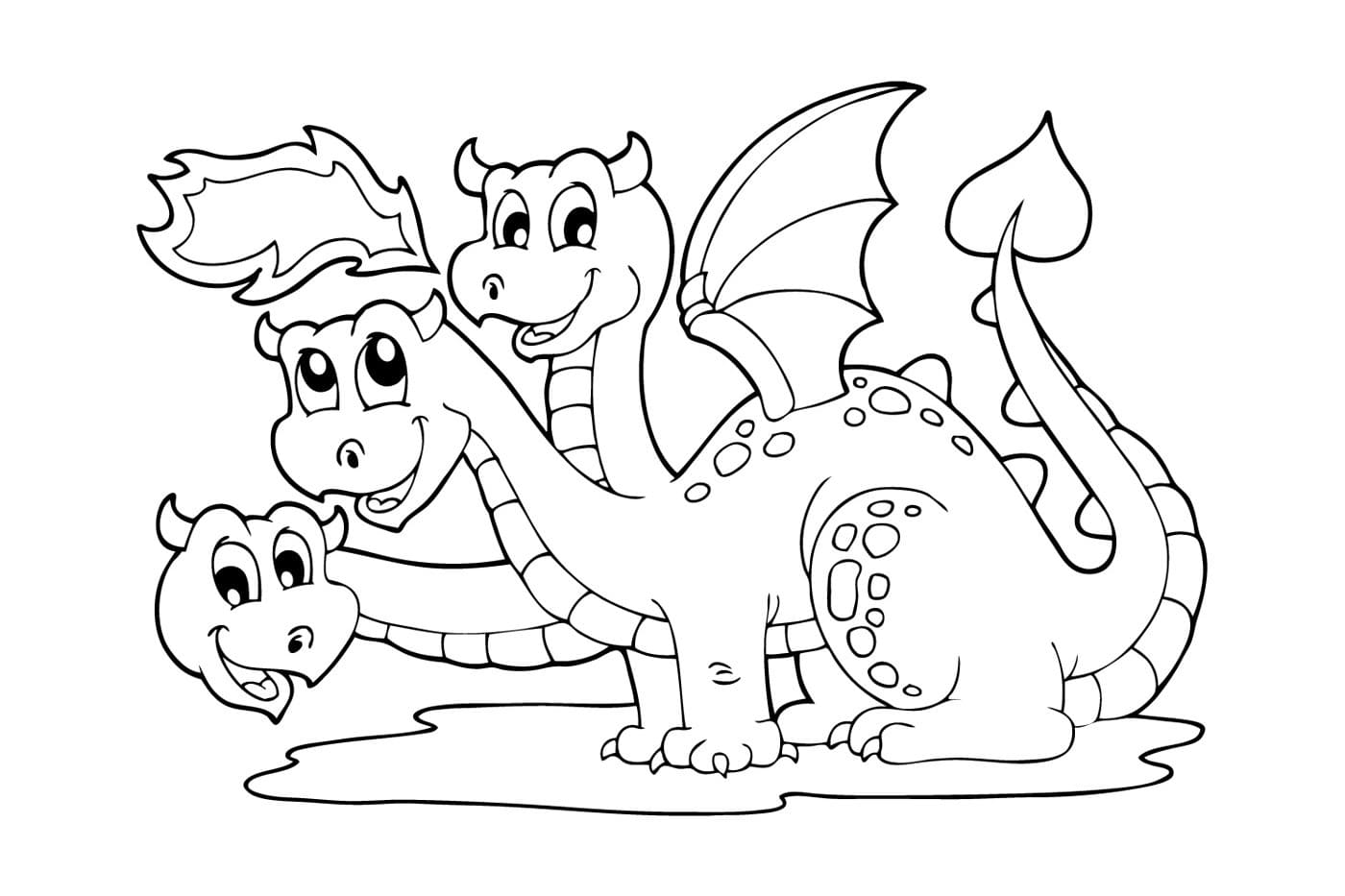 как приручить дракона раскраска для детей распечатать 3