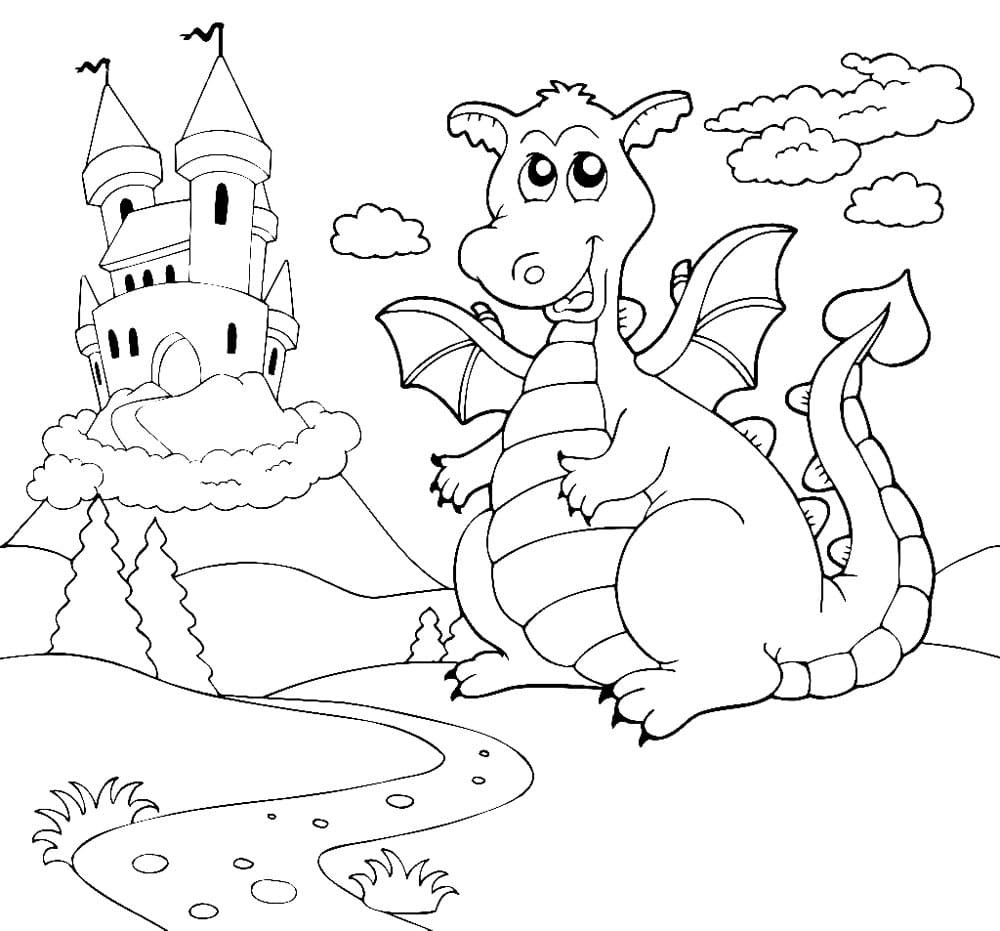 как приручить дракона раскраска для детей распечатать бесплатно 7