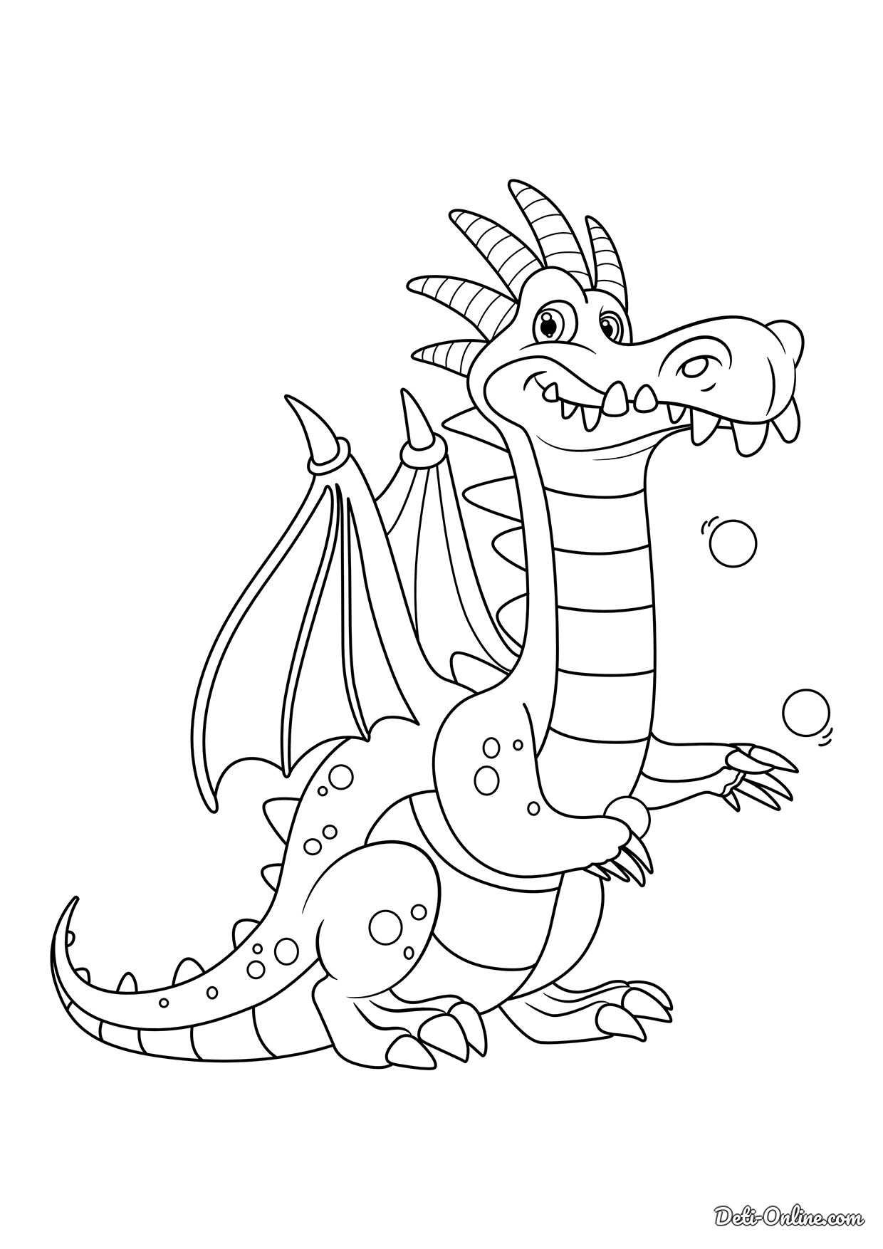 раскраска дракон для детей распечатать бесплатно
