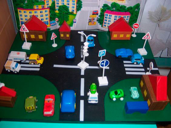 простые поделки для детей тема правила дорожного движения 2