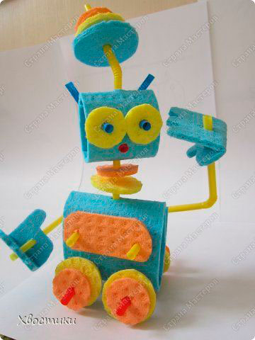 поделка робот своими руками в детсад из подручных материалов для детей