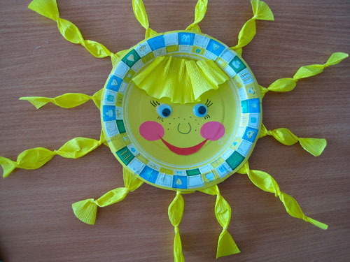поделка солнышко своими руками для детского сада 6