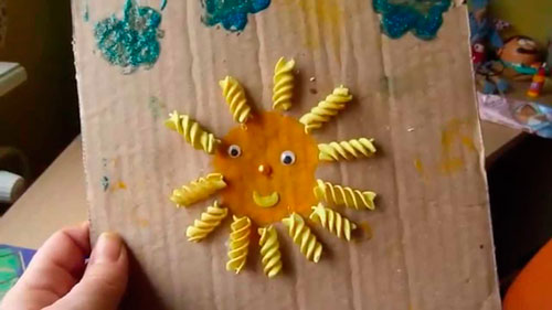 поделка солнышко своими руками для детского сада 9