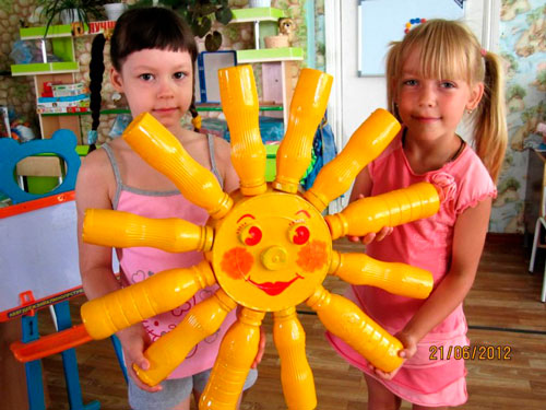 поделка солнышко своими руками для детского сада из бумаги 4