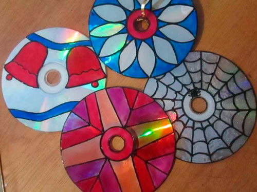 поделки из компьютерных дисков для детского сада 7
