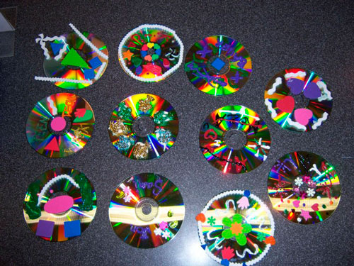 поделки из компьютерных дисков для детского сада 10