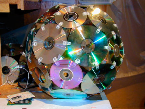 поделки из компьютерных дисков своими руками для дачи 10