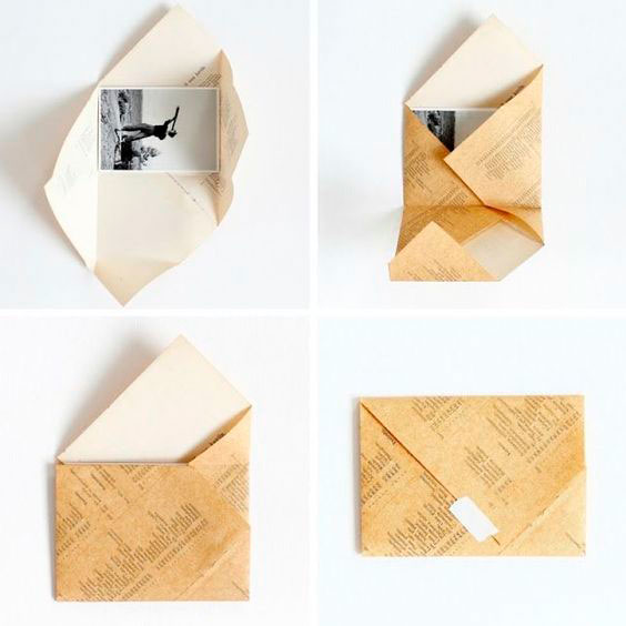 как сделать маленький конвертик из бумаги своими руками 10