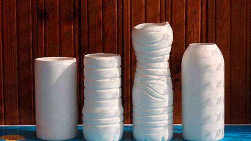 напольные вазы из картона своими руками 6