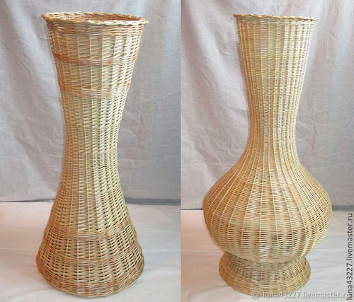 напольная ваза из джута своими руками 6