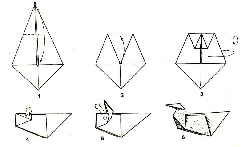 Поделки оригами из бумаги поэтапно 10