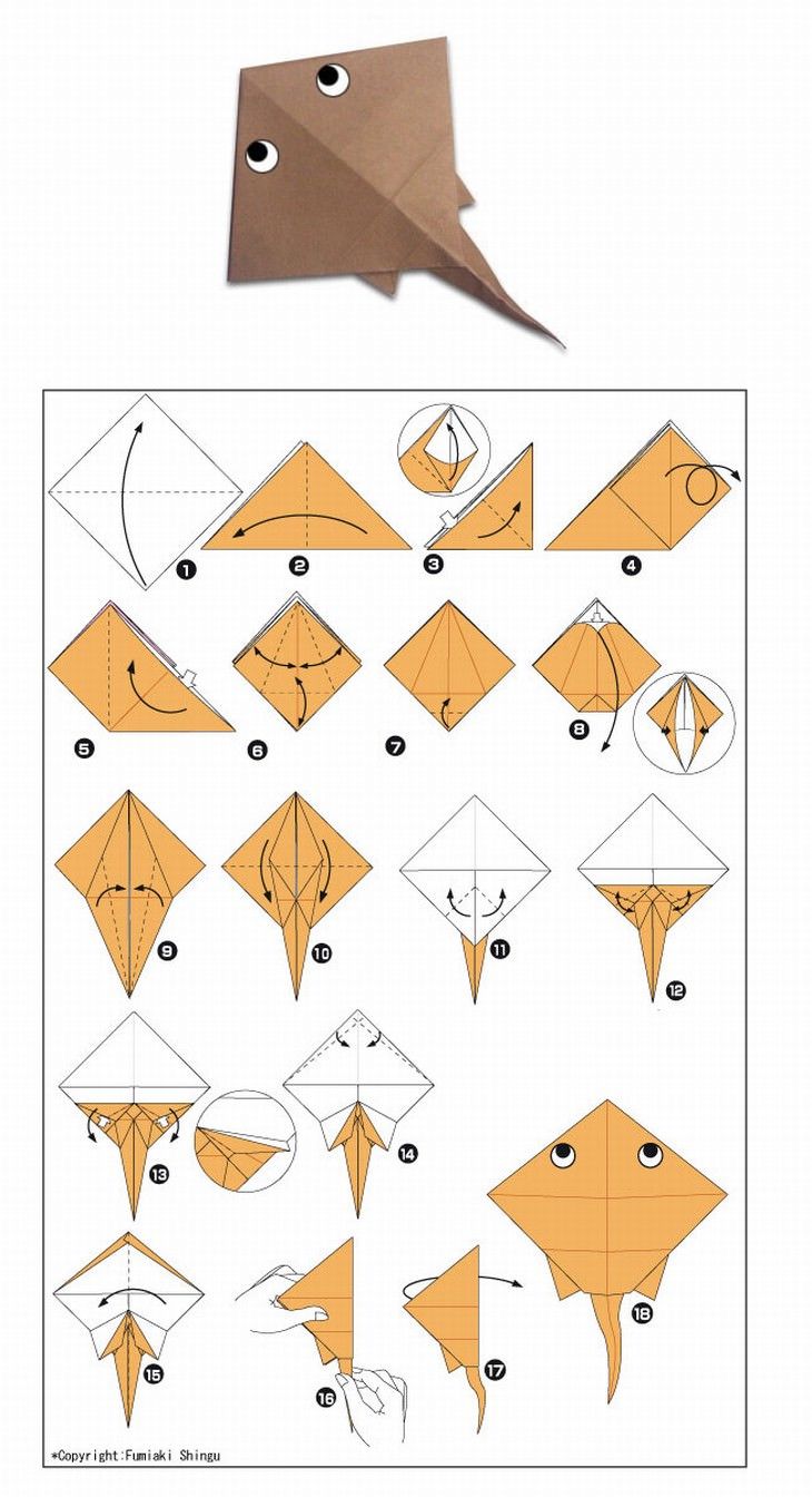 простые поделки оригами из бумаги поэтапно для детей 2