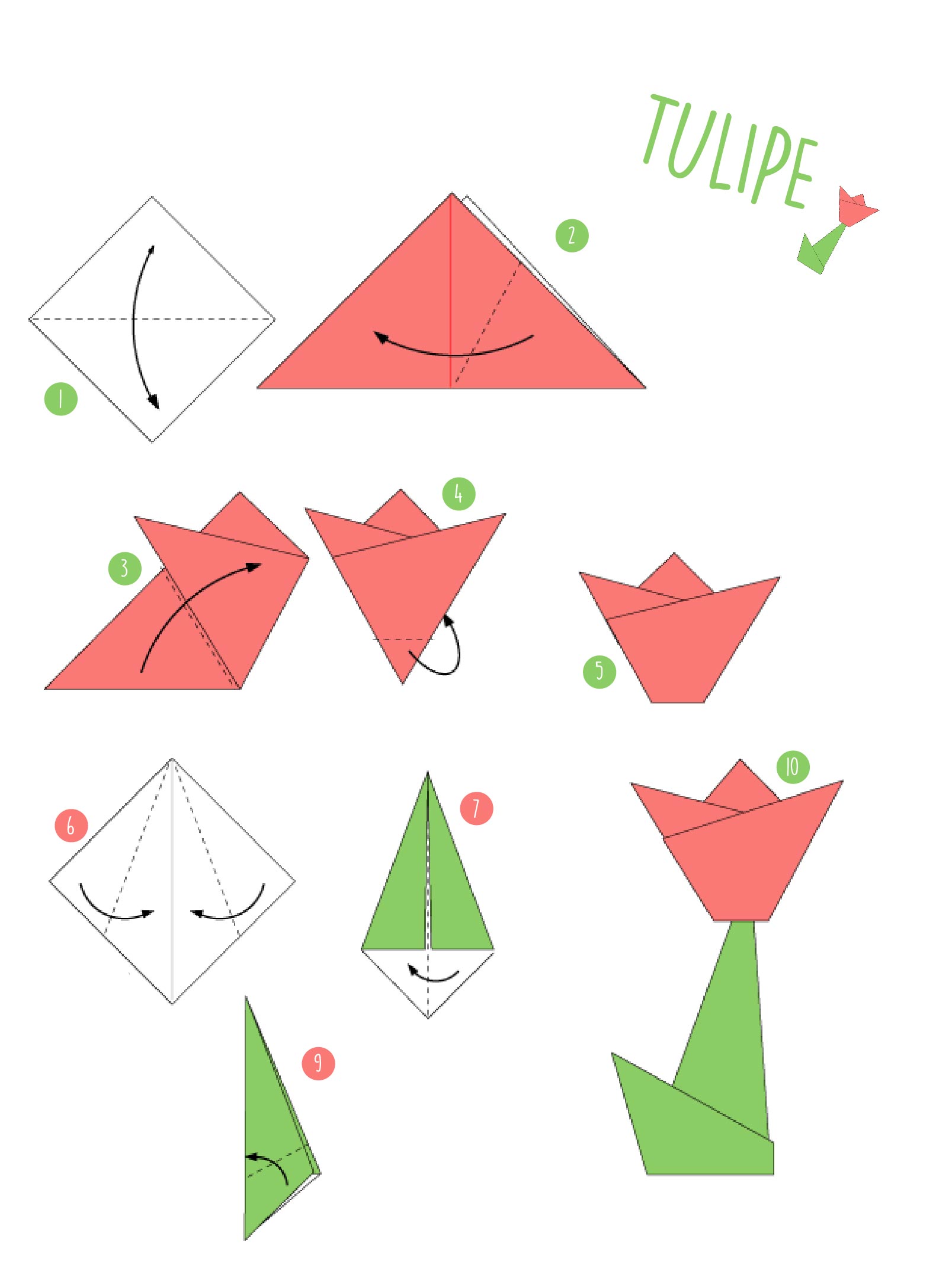 простые поделки оригами из бумаги поэтапно 3