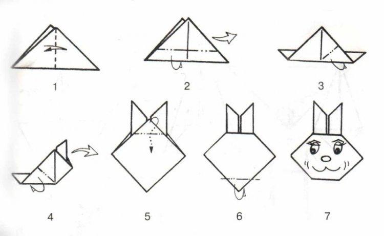 простые поделки оригами из бумаги поэтапно 9
