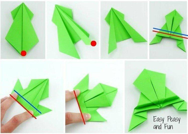 простые поделки оригами из бумаги поэтапно для детей 5